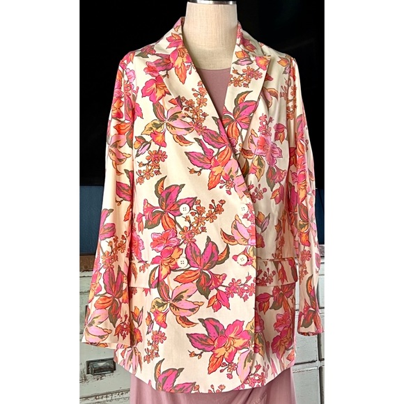 Anthropologie Jackets & Blazers - Anthropologie Dolan Floral Blazer 1X